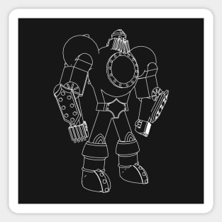 Robot Line Art Sticker